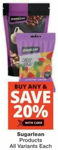 MediRite Sugarlean Products All Variants offer
