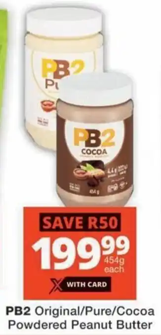 MediRite PB2 Original/ Pure/ Cocoa Powdered Peanut Butter offer