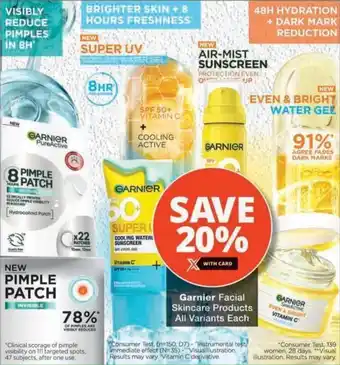 MediRite Garnier Facial Skincare Products All Variants offer