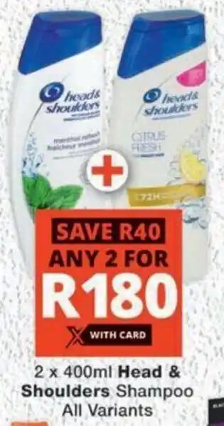 MediRite Head & Shoulders Shampoo All Variants offer