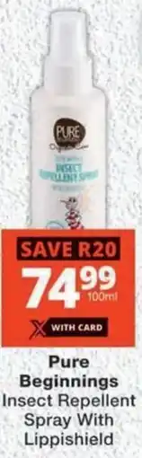 MediRite Pure Beginnings Insect Repellent Spray With Lippishield offer