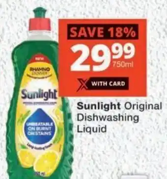 MediRite Sunlight Original Dishwashing Liquid offer