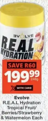 MediRite Evolve R.E.A.L Hydration Tropical Fruit/ Berries/ Strawberry & Watermelon offer