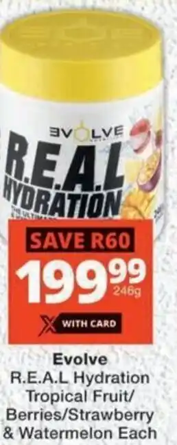 MediRite Evolve R.E.A.L Hydration Tropical Fruit/ Berries/ Strawberry & Watermelon offer