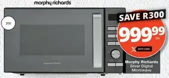 MediRite Morphy Richards Silver Digital Microwave offer