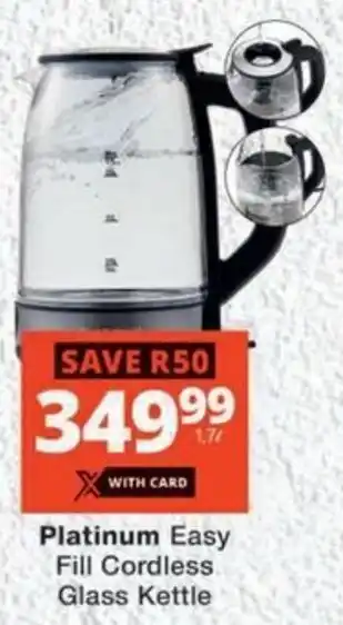 MediRite Platinum Easy Fill Cordless Glass Kettle offer