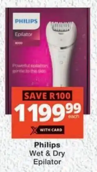 MediRite Philips Wet & Dry Epilator offer