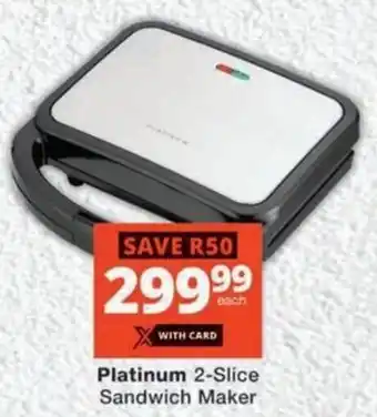 MediRite Platinum 2-Slice Sandwich Maker offer