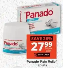 MediRite Panado Pain Relief Tablets offer