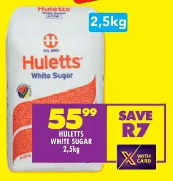 Shoprite Huletts White Sugar 2.5kg offer