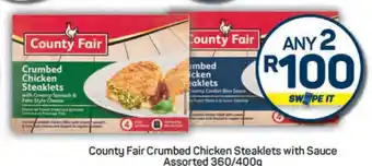 Pick n Pay County Fair Crumbed Chicken Steaklets With Sauce Assorted offer