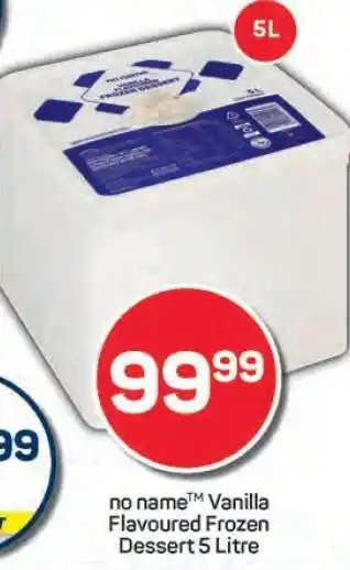 Pick n Pay no name Vanilla Flavoured Frozen Dessert 5 Litre offer
