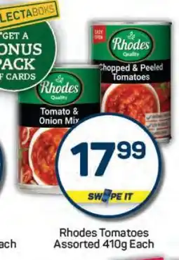 Pick n Pay Rhodes Tomatoes Assorted 410g Each offer