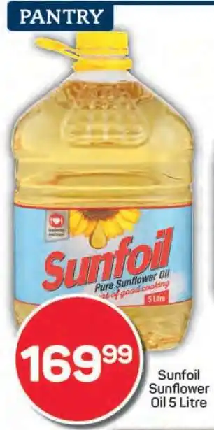 Pick n Pay Sunfoil Sunflower Oil 5 Litre offer
