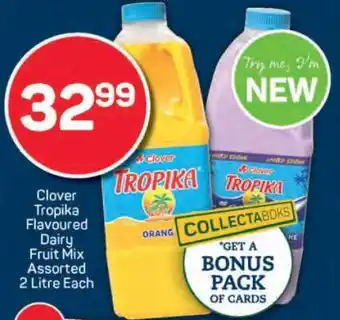 Pick n Pay Clover Tropika Flavoured Dairy Fruit Mix Assorted offer