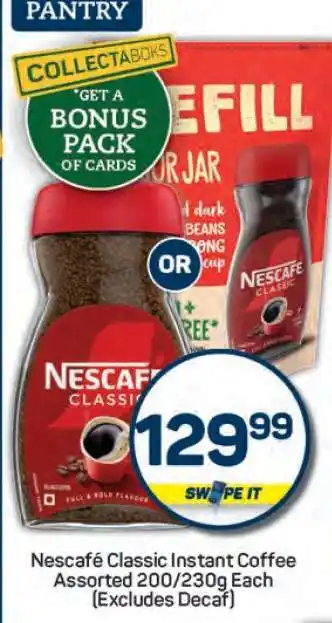 Pick n Pay Nescafé Classic Instant Coffee offer