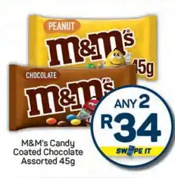 Pick n Pay M&M's Candy Coated Chocolate Assorted 45g offer