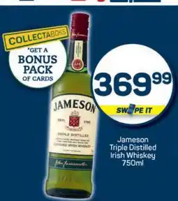 Pick n Pay Jameson Triple Distilled Irish Whiskey 750ml offer