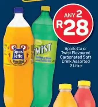 Pick n Pay Sparletta or Twist Flavoured Carbonated Soft Drink offer