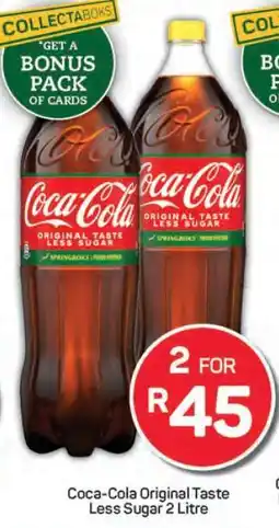 Pick n Pay Coca-Cola Original Taste Less Sugar 2 Litre offer