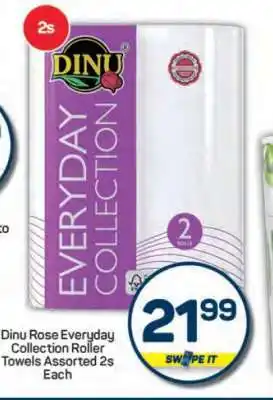 Pick n Pay Dinu Rose Everyday Collection Roller Towels Assorted 2s Each offer