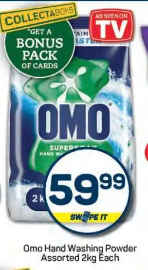 Pick n Pay Omo Hand Washing Powder Assorted-2Kg Each offer