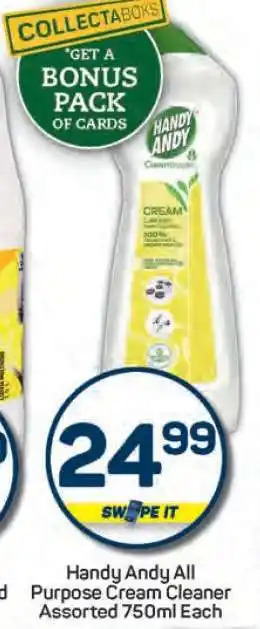 Pick n Pay Handy Andy All Purpose Cream Cleaner Assorted 750ml Each offer