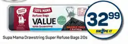Pick n Pay Supa Mama Drawstring Super Refuse Bags 20s offer