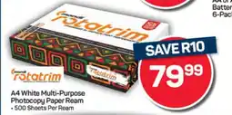 Pick n Pay Mondi Rotatrim A4 White Multi-Purpose Photocopy Paper Ream offer