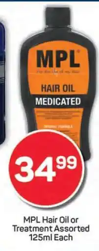 Pick n Pay MPL Hair Oil or Treatment Assorted 125ml Each offer