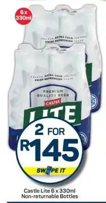 Pick n Pay Castle Lite 6 x 330ml offer