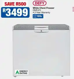 OK Furniture White Chest Freezer offer