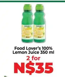 Food Lover's Market Food Lover’s 100% Lemon Juice 350 ml offer