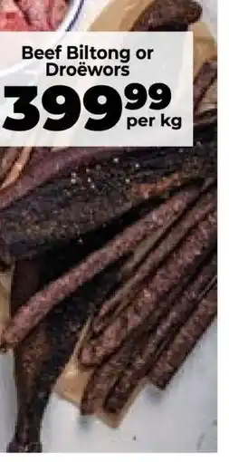 Food Lover's Market Beef Biltong or Droëwors offer