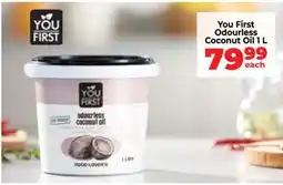 Food Lover's Market You First Odourless Coconut Oil 1 L offer