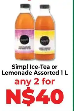 Food Lover's Market Simpl Ice-Tea or Lemonade Assorted 1 L offer
