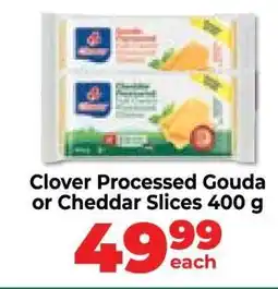 Food Lover's Market Clover Processed Gouda or Cheddar Slices 400 g offer