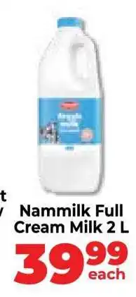 Food Lover's Market Nammilk Full Cream Milk 2 L offer