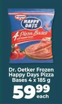 Food Lover's Market Dr. Oetker Frozen Happy Days Pizza Bases 4 x 185 g offer