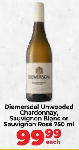 Food Lover's Market Diemersdal Unwooded Chardonnay, Sauvignon Blanc or Sauvignon Rosé 750 ml offer