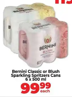 Food Lover's Market Bernini Classic or Blush Sparkling Spritzers Cans offer