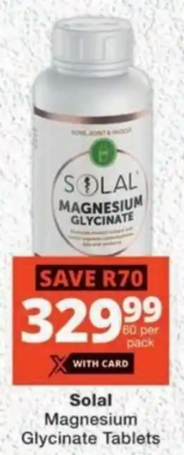 MediRite Solal Magnesium Glycinate Tablets offer