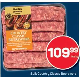 Pick n Pay Bulk Country Classic Boerewors offer