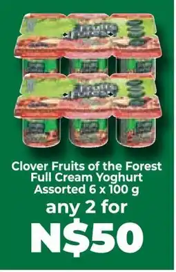 Food Lover's Market Clover Fruits of the Forest Full Cream Yoghurt offer