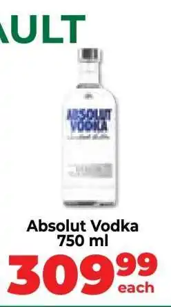 Food Lover's Market ABSOLUT VODKA offer