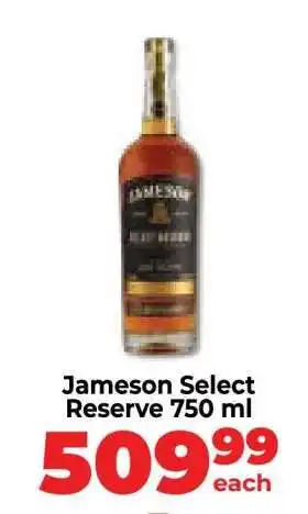 Food Lover's Market Jameson Select Reserve 750 ml offer