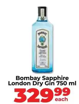 Food Lover's Market Bombay Sapphire London Dry Gin 750 ml offer
