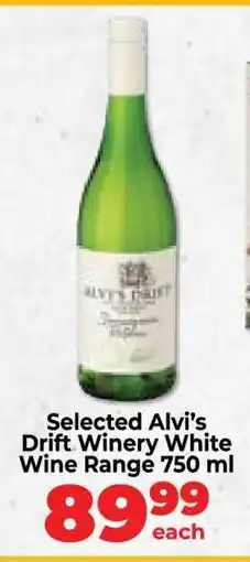 Food Lover's Market Selected Alvi’s Drift Winery White Wine Range 750 ml offer