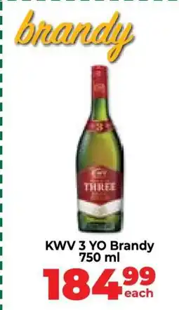 Food Lover's Market KWV 3 YO Brandy 750 ml offer