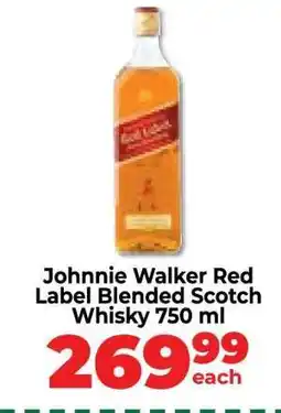 Food Lover's Market Johnnie Walker Red Label Blended Scotch Whisky 750 ml offer